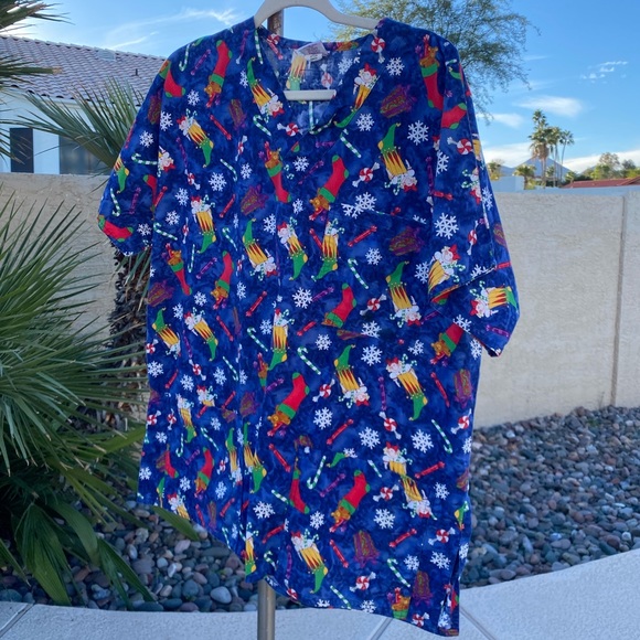 Scrubstar Tops Christmas Scrubs Size L Poshmark